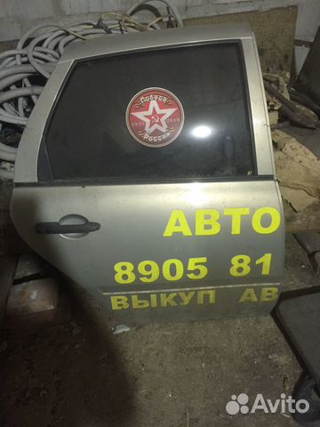 Дверь на калину задняя правая
