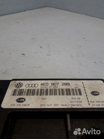 Блок комфорта audi A8 D3 4E0907289 Блок комфорта audi A8 D3 4E0907289