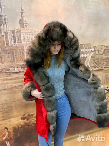 Парка с натуральным мехом. Куртка зимняя. Пальто з Парка с натуральным мехом. Куртка зимняя. Пальто з