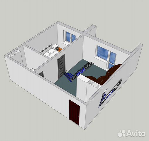 2-к квартира, 40.8 м², 3/10 эт.