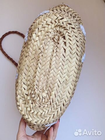 Соломенная сумка для отдыха