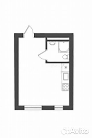 Своб. планировка, 23.5 м², 3/3 эт. Своб. планировка, 23.5 м², 3/3 эт.