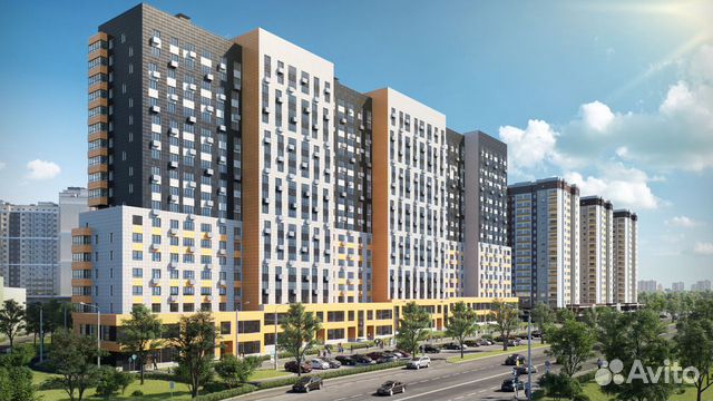 2-к квартира, 64 м², 17/19 эт.