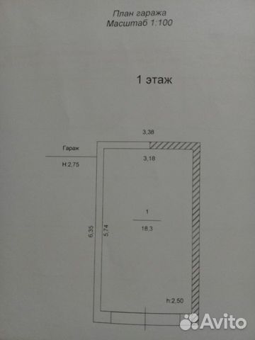 Гараж, 18 м² Гараж, 18 м²
