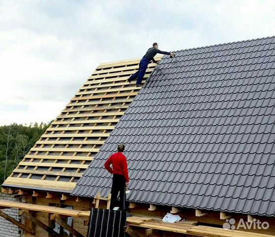 Кровельные работы,монтаж сайдинга, имитация бруса
