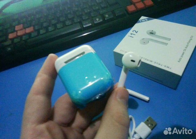 Наушники I12 tws Airpods copy беспроводные Наушники I12 tws Airpods copy беспроводные