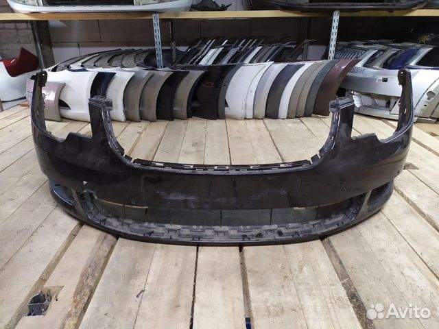 Бампер передний Шкода Суперб 2 дорестайлинг
