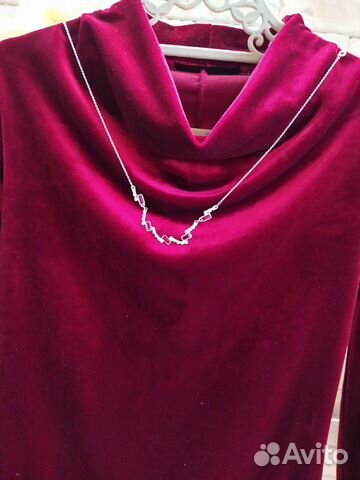 Платье бархат-стретч новое