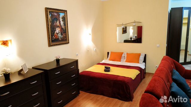 

1-к. квартира, 45 м², 2 кровати