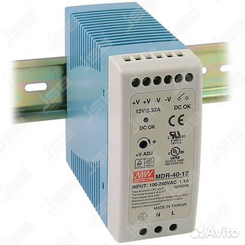 Блок питания mean well MDR-40-12