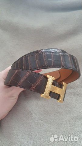 Ремень hermes крокодил, оригинальный