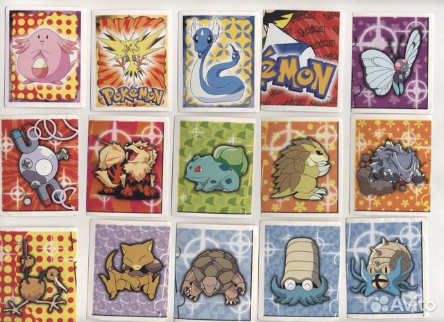 Наклейки стикеры Покемон Pokemon, Merlin