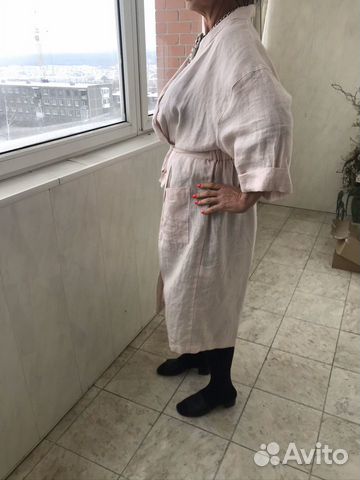 Платье льняное оверсайз