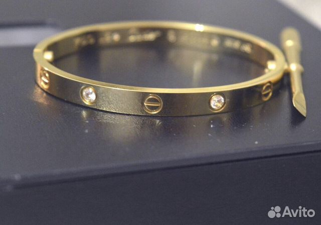 Золотой браслет Cartier love с брил. 0.33 ct Золотой браслет Cartier love с брил. 0.33 ct
