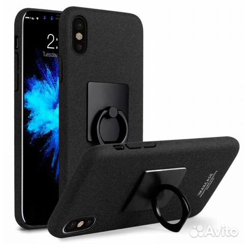 Чехол iMak Finger для iPhone X / хs (черный)