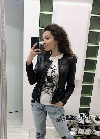 Кожаная куртка Elisabetta Franchi