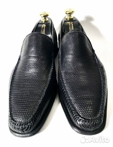 Туфли Zilli, чёрный варан, размер 41. Оригинал Туфли Zilli, чёрный варан, размер 41. Оригинал