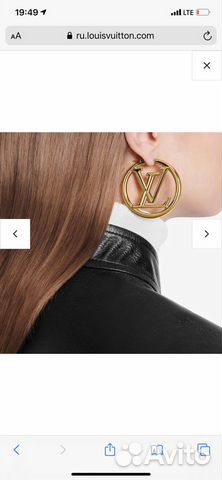 Золотые и серебряные серьги Lv