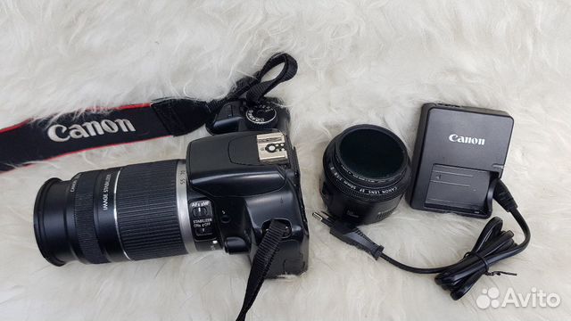 Canon 450D + Объективы EF-S 55-250mm и EF 50m Canon 450D + Объективы EF-S 55-250mm и EF 50m