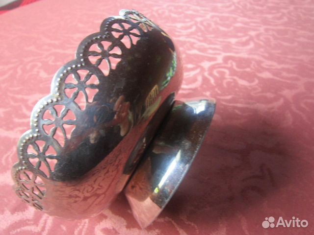 Конфетница мельхиоровая СССР Конфетница мельхиоровая СССР