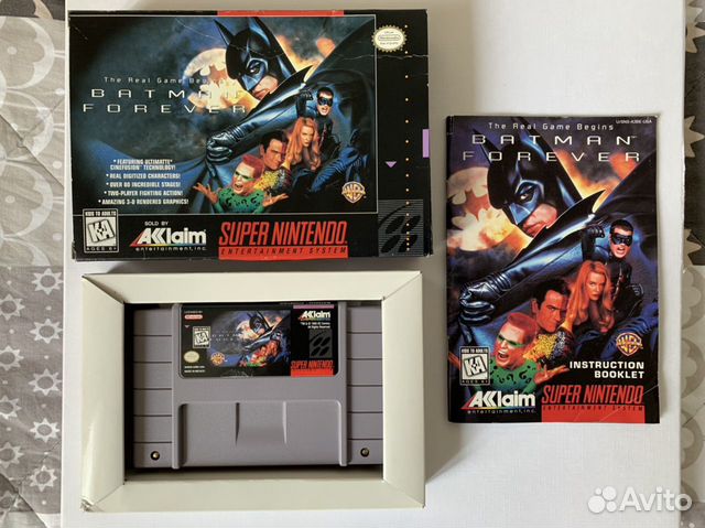 Игра для Супер Нинтендо, us ntsc, Batman Forever Игра для Супер Нинтендо, us ntsc, Batman Forever