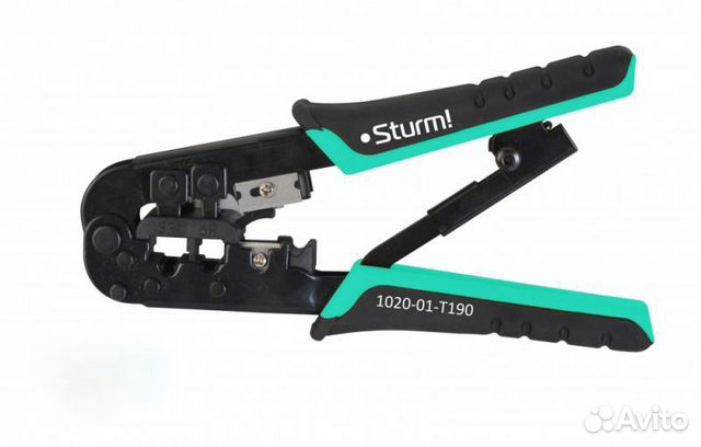 Обжимные клещи Sturm 1020-01-T190,для RJ-45,6P,8P