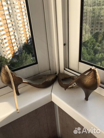Туфли полуоткрытые,кожа,р 36