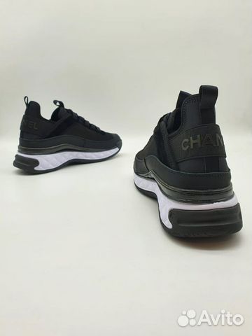 Кожаные кроссовки Chanel