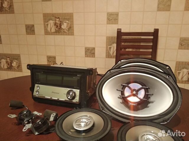 Автомагнитола Pioneer FH-P5000MP + динамики Sony