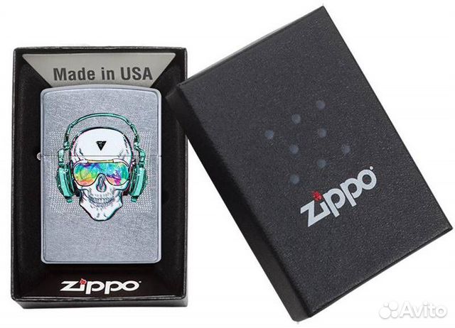 Зажигалка Skull Headphone Design zippo