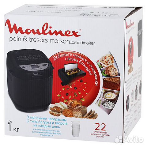 Хлебопечка Moulinex Pain&Tresors Met OW251E32 Хлебопечка Moulinex Pain&Tresors Met OW251E32