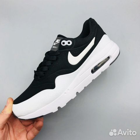 Кроссовки Nike Air Max1 87 Ultra Moire Black-White Кроссовки Nike Air Max1 87 Ultra Moire Black-White