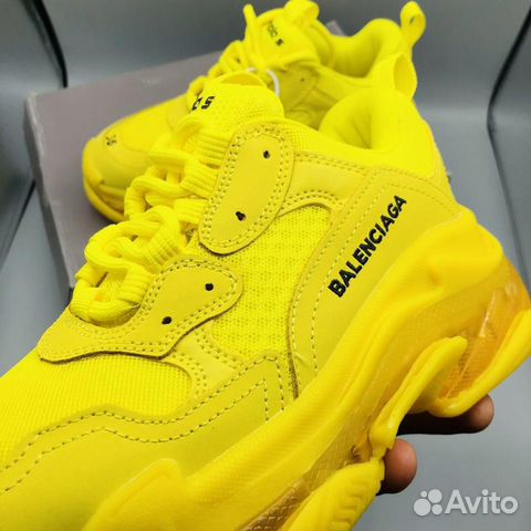 Кроссовки Balenciaga Triple S Yellow желтые Кроссовки Balenciaga Triple S Yellow желтые