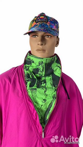 Винтажная демисезонная куртка-анорак Винтажная демисезонная куртка-анорак