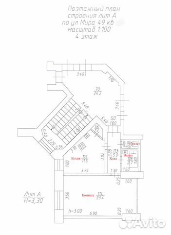 1-к квартира, 45 м², 4/4 эт. 1-к квартира, 45 м², 4/4 эт.