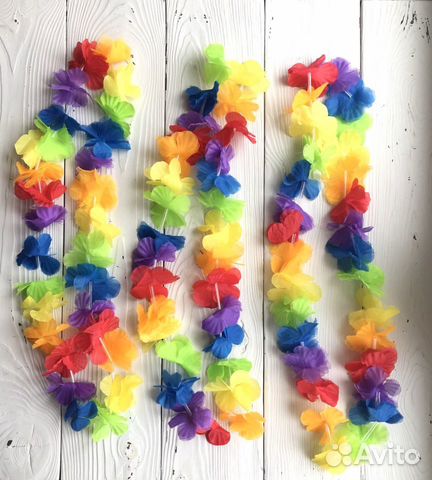 Венок гавайский из органзы