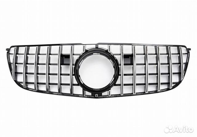Решетка радиатора Мерседес GLS 166 GT Black Silver