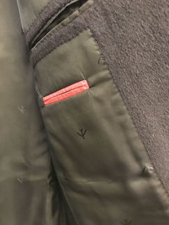 Новое пальто isaia темно-синее мужское. Размер 50