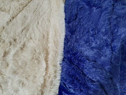 Новый плед синего цвета