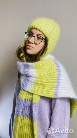 Шапка ушанка и шарф