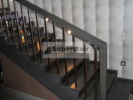 Лестницы из лиственницы по заказу от производителя