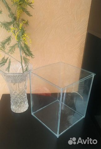 Аквариум кубик новый