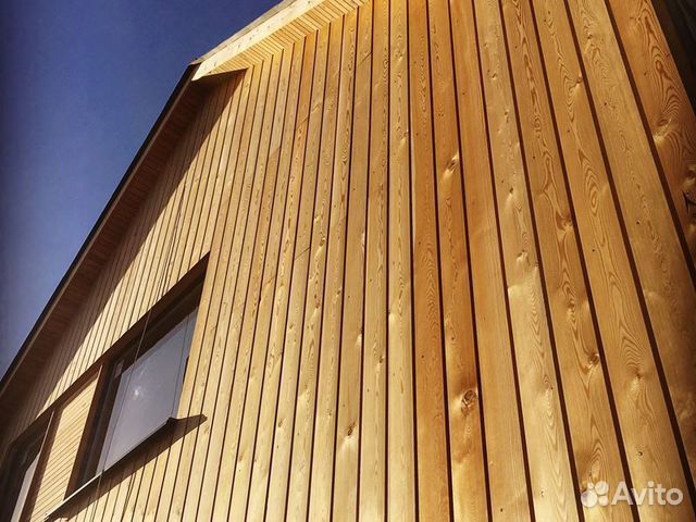 Сибирская лиственница облицовка язык ПАЗ Tg просушенного класса Ab 19x145mm (£ 6