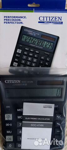 Калькулятор citizen SDC 414N