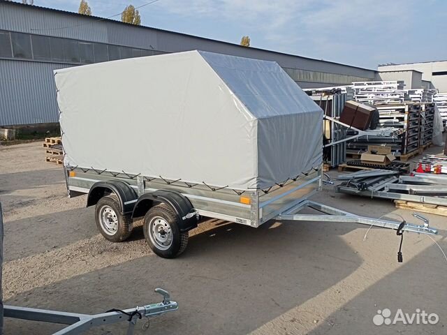 Легковой прицеп с тентом, двухосный