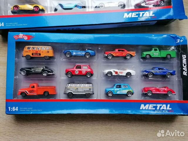 Набор металлических машинок 12 шт. Новые