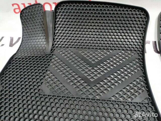 Коврики в салон резиновые Ева соты Kia Rio 10-17
