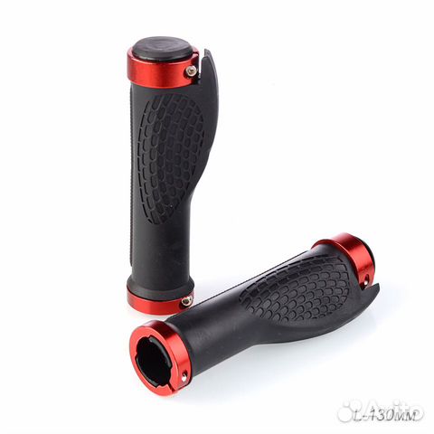 Грипсы эргономические 130 мм с алюминевыми струбци