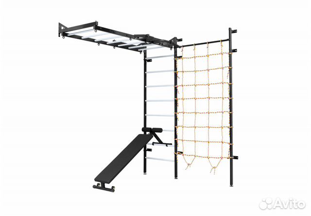 Шведская стенка с рукоходом и сетка для лазанья