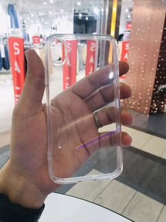 Чехол для iPhone XR силиконовый прозрачный